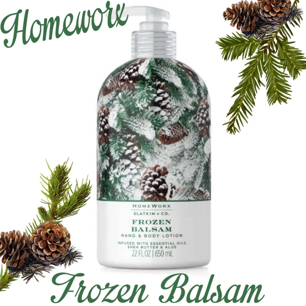 HOMEWORX HARRY SLATKIN & CO FROZEN BALSAM HAND & BODY LOTION ~ NEW ~ SEALED